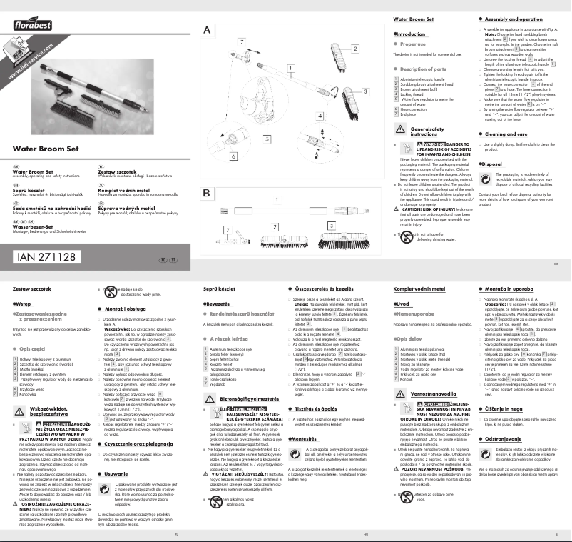 Page 1 de la notice Manuel utilisateur Florabest Z31837