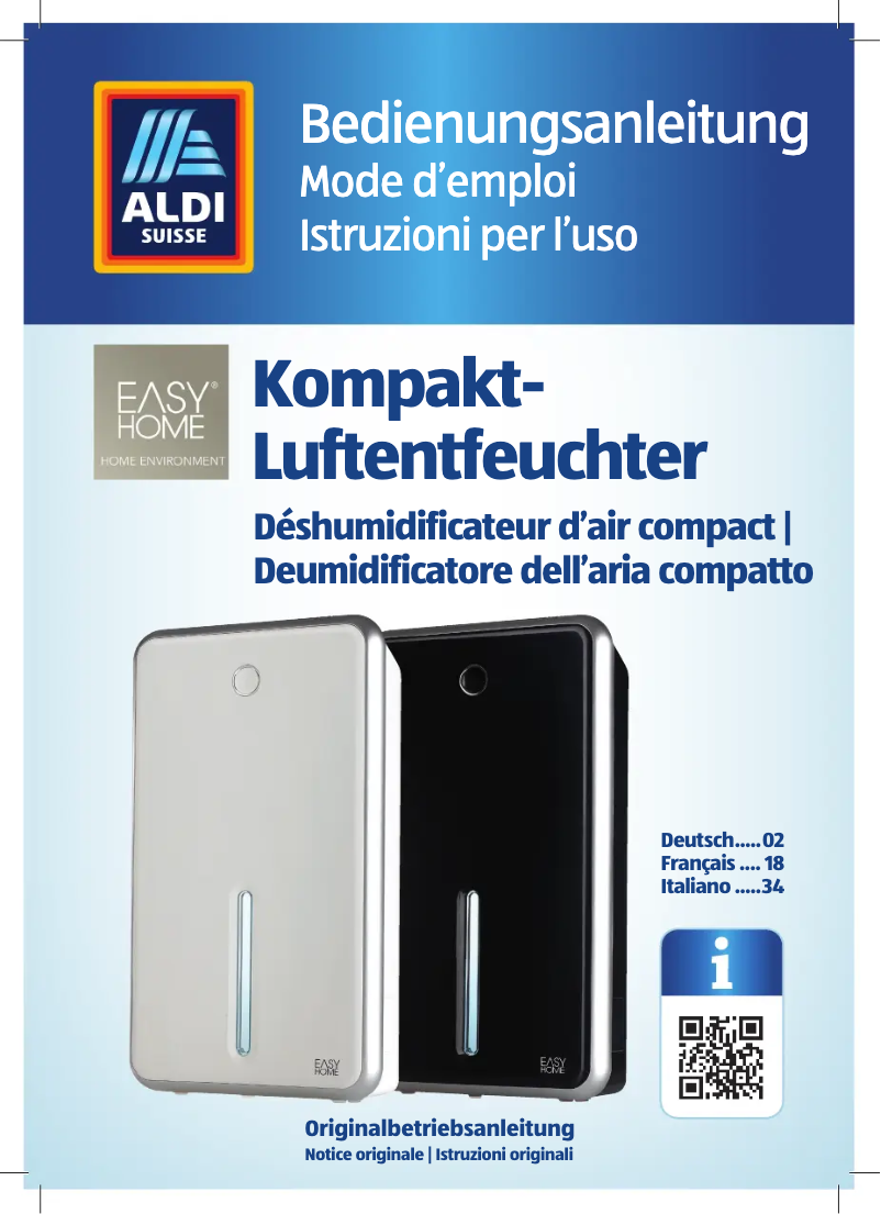 Image de la première page du manuel de l'appareil GT-SF-KLE-01