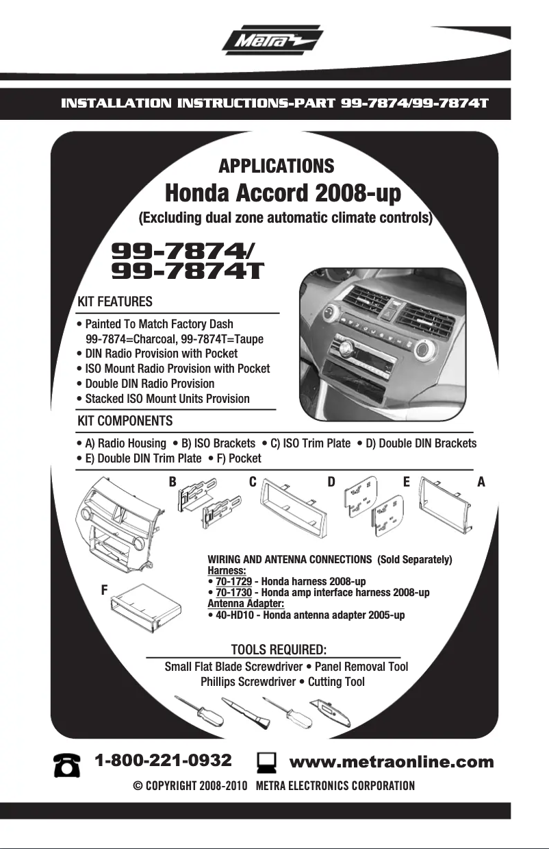 Image de la première page du manuel de l'appareil 99-7874T