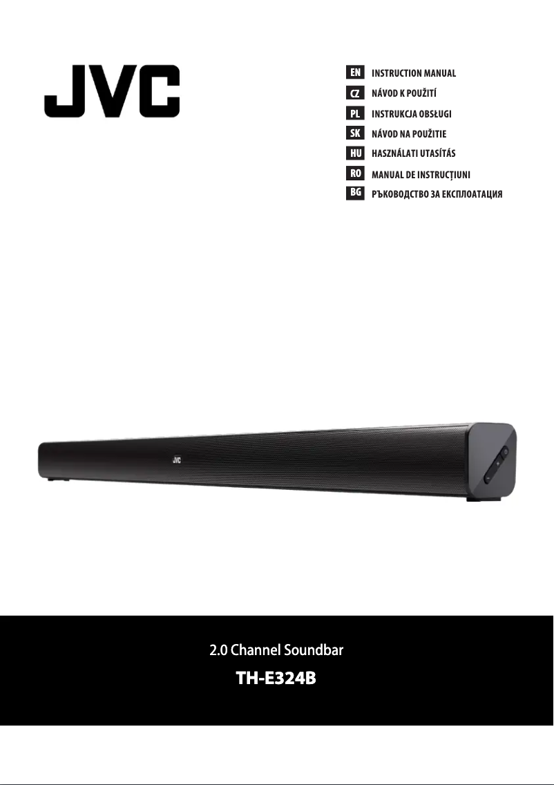 Page n°1 - Manuel utilisateur JVC TH-E324B