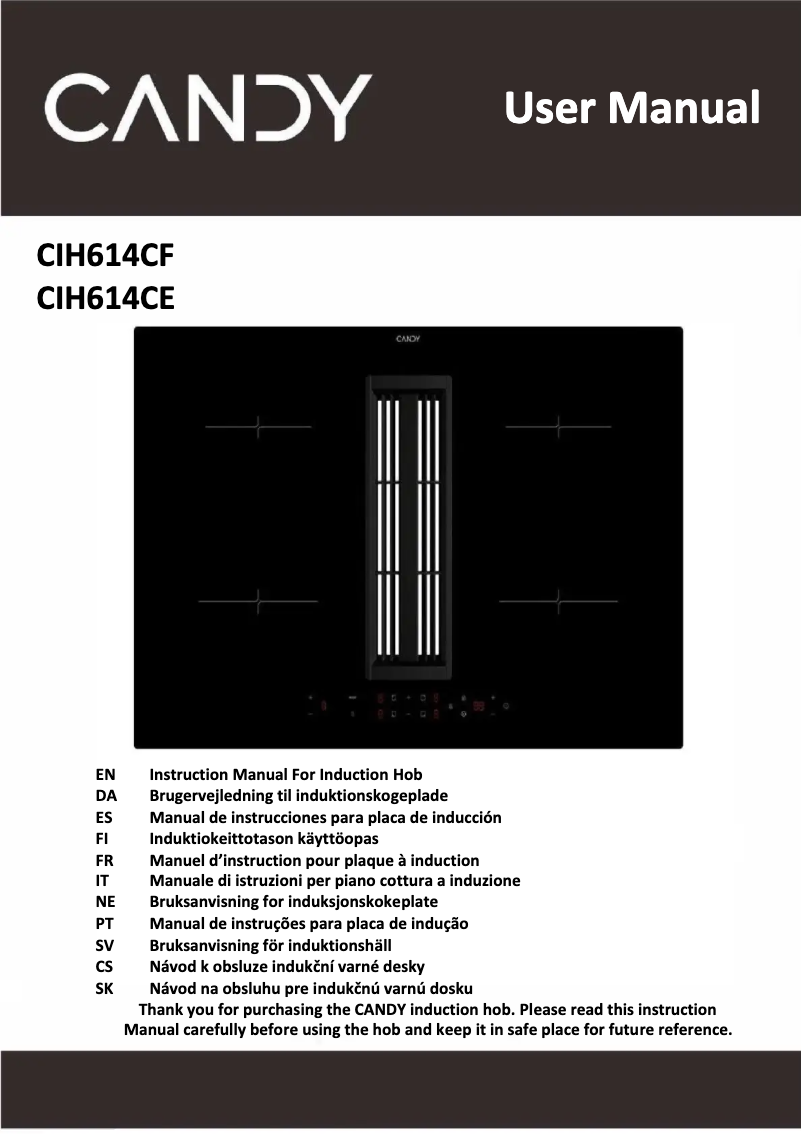 Image de la première page du manuel de l'appareil CIH6I4CF