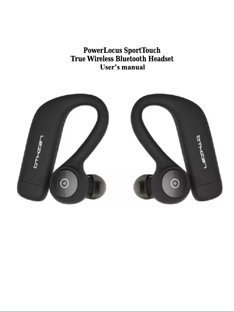 Page n°1 - Manuel utilisateur PowerLocus SportTouch