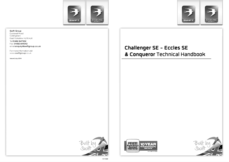 Page n°1 - Manuel utilisateur Swift Challenger SE (2015)