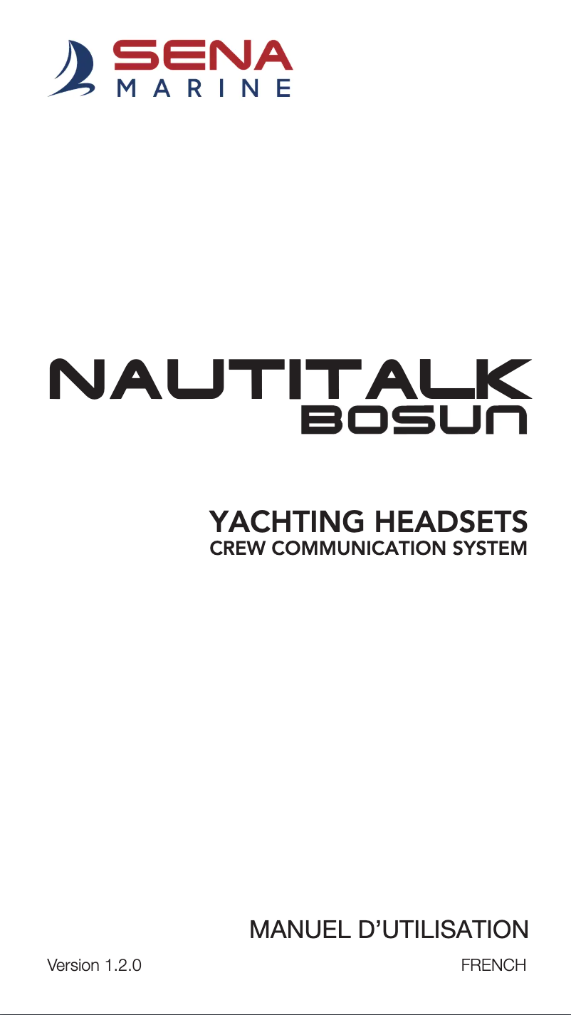Page n°1 - Manuel utilisateur Sena NAUTITALK BOSUN