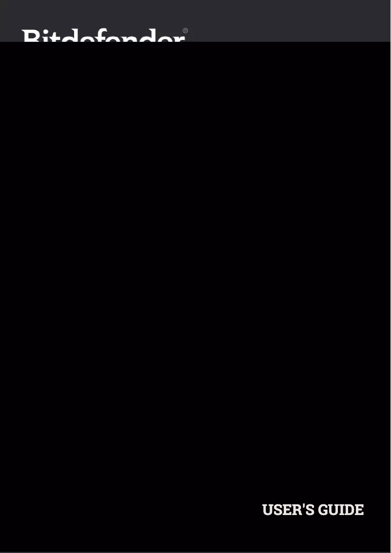 Page 1 de la notice Manuel utilisateur Bitdefender Antivirus Plus 2016