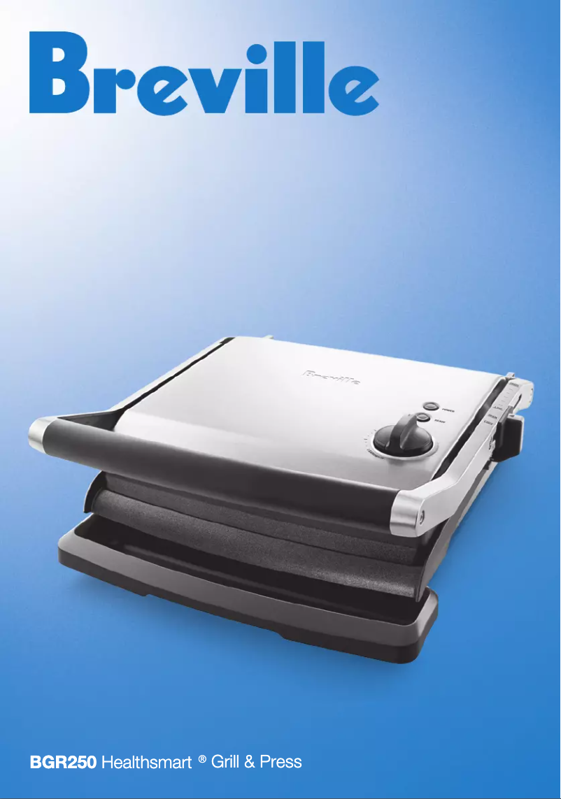 Page n°1 - Manuel utilisateur Breville Healthsmart BGR250