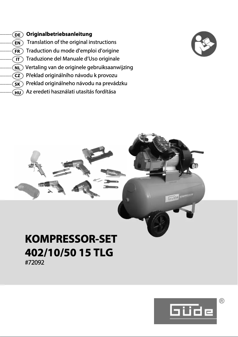 Image de la première page du manuel de l'appareil 402/10/50