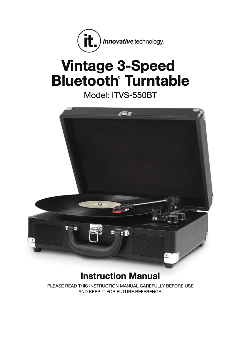 Imagen de la primera página del manual del dispositivo ITVS-550BT