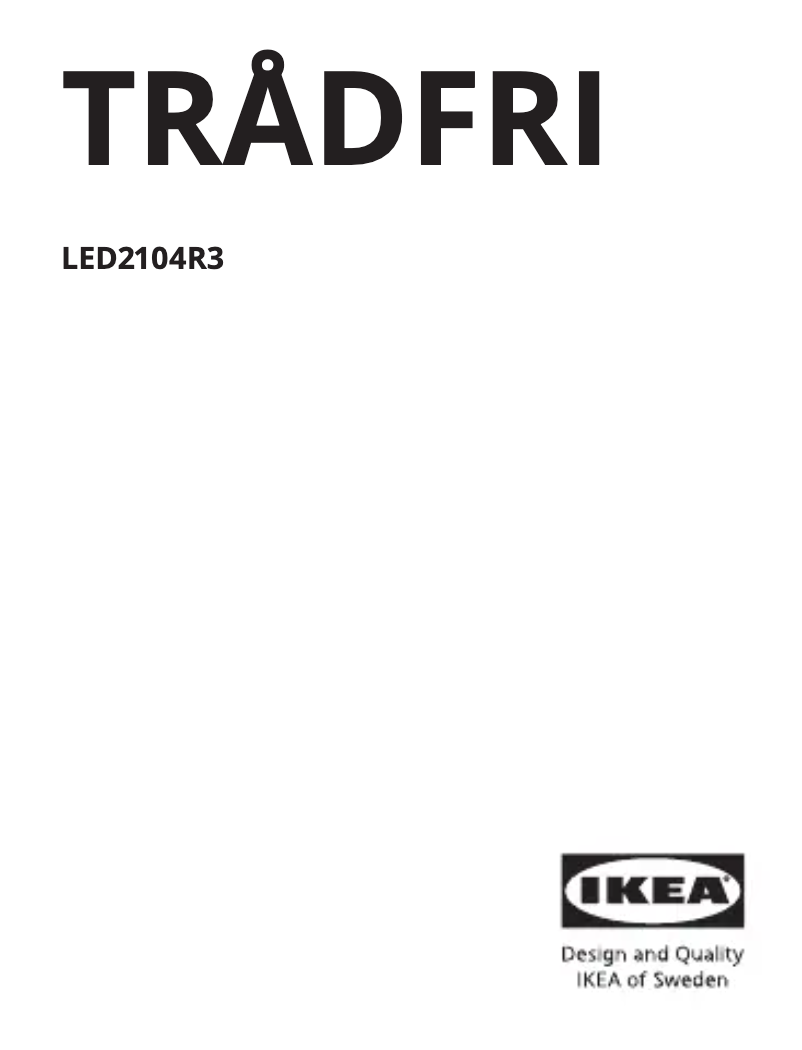 Página 1 del manual Manual de usuario Ikea TRÅDFRI 605.413.02