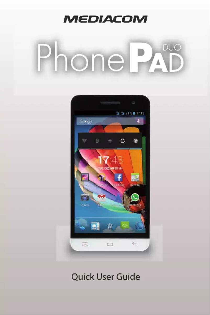 Page n°1 - Manuel utilisateur Mediacom PhonePad Duo X510U