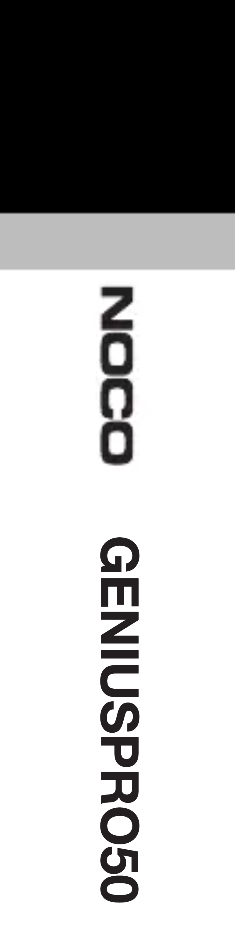 Page n°1 - Manuel utilisateur NOCO Genius Pro 50
