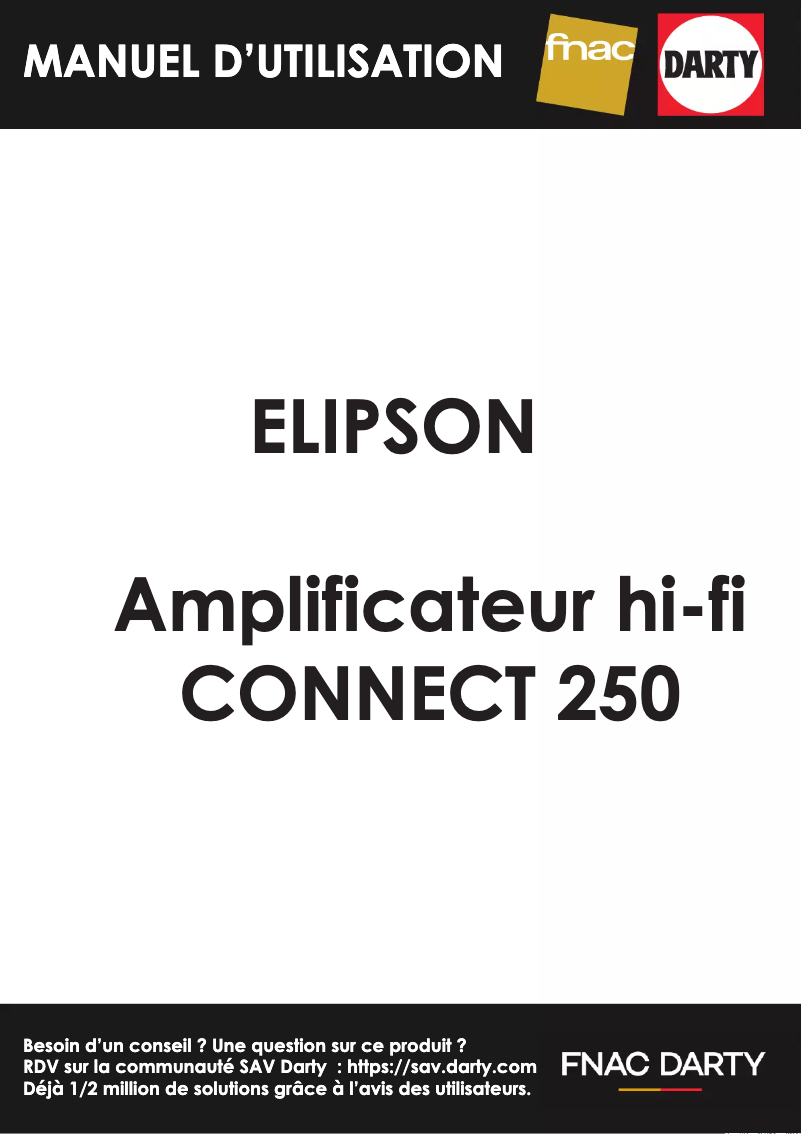 Página 1 del manual Manual de usuario Elipson Connect 250