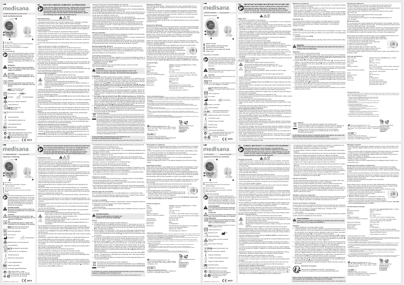 Page 1 de la notice Manuel utilisateur Medisana IR 850