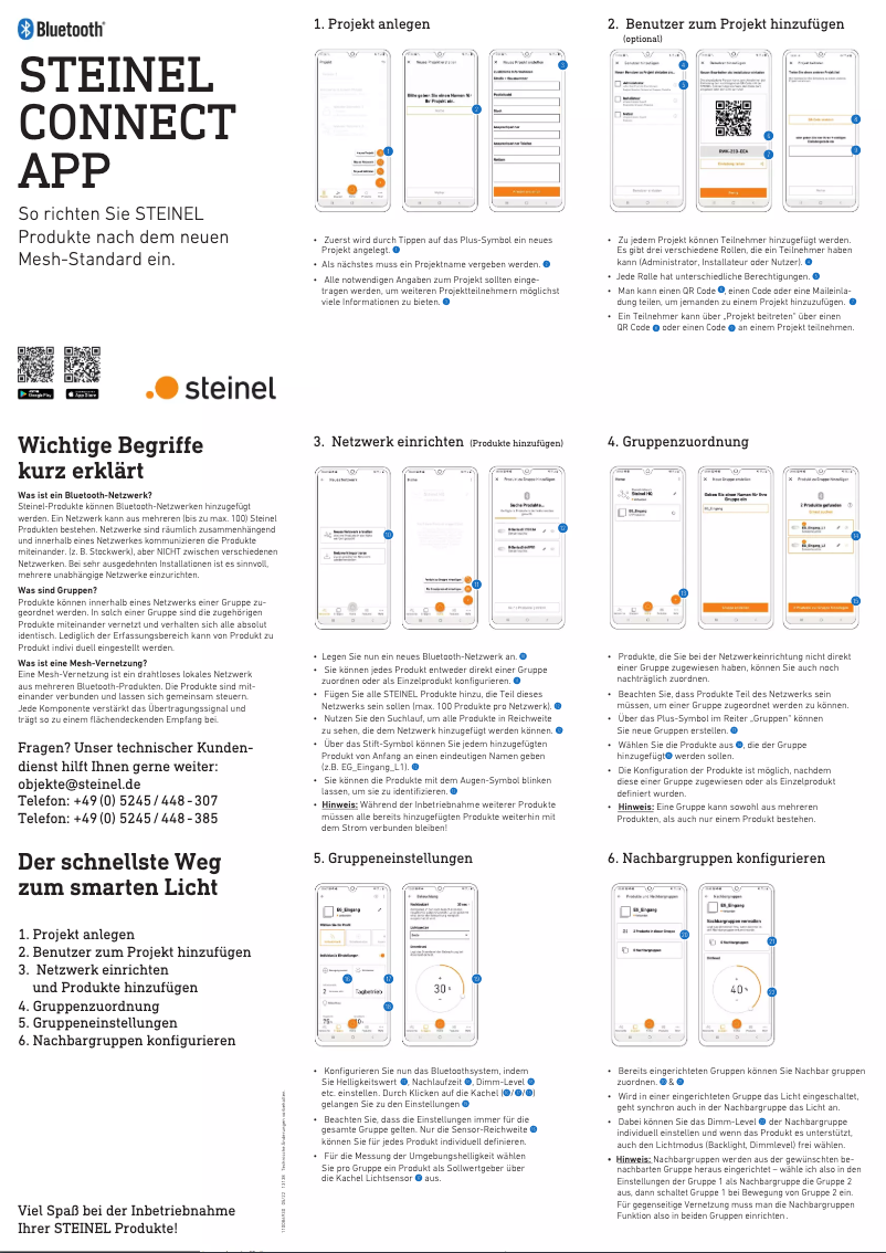 Page 1 de la notice Guide de démarrage rapide Steinel L 845 SC