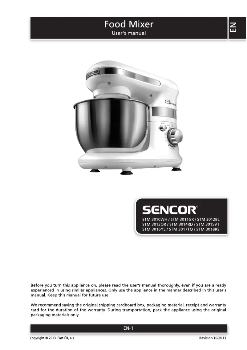 Page 1 de la notice Manuel utilisateur Sencor STM 3010WH