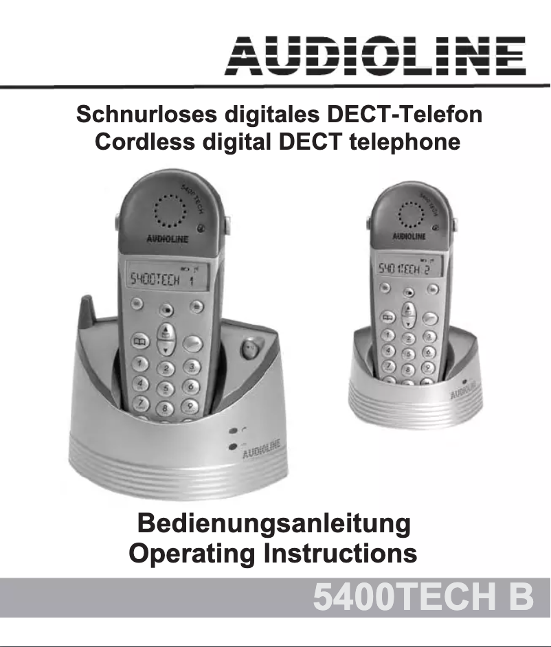Página 1 del manual Manual de usuario Audioline 5400TECH B