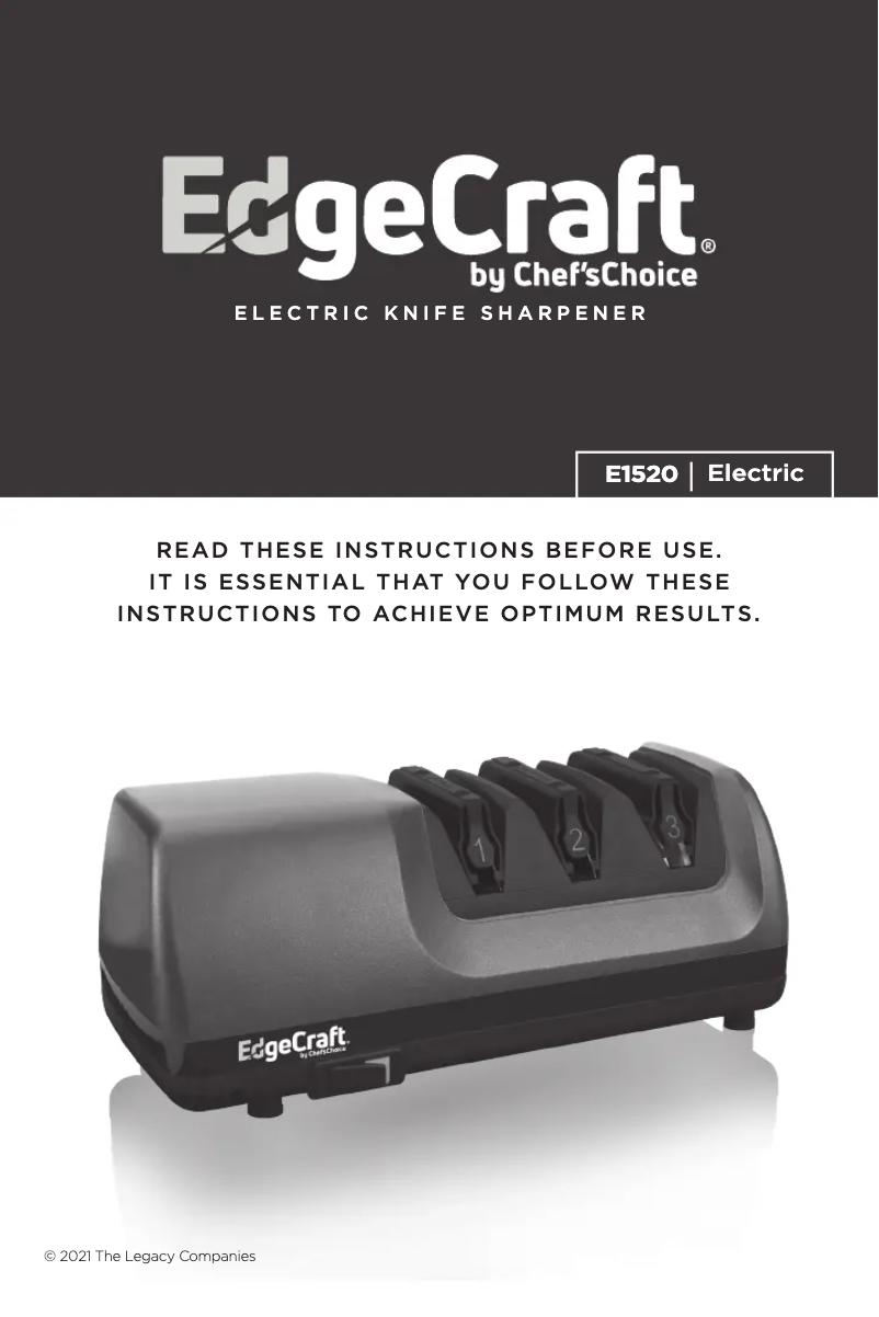 Page n°1 - Manuel utilisateur EdgeCraft E1520