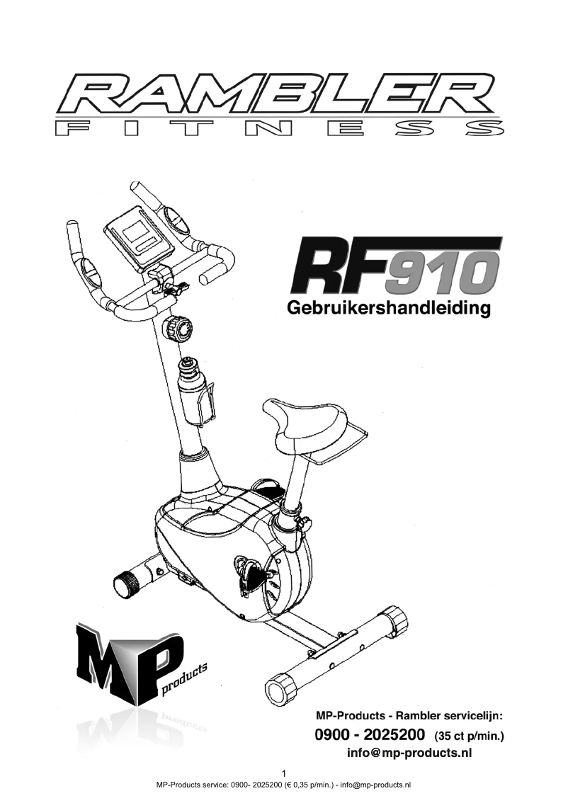 Image de la première page du manuel de l'appareil RF910
