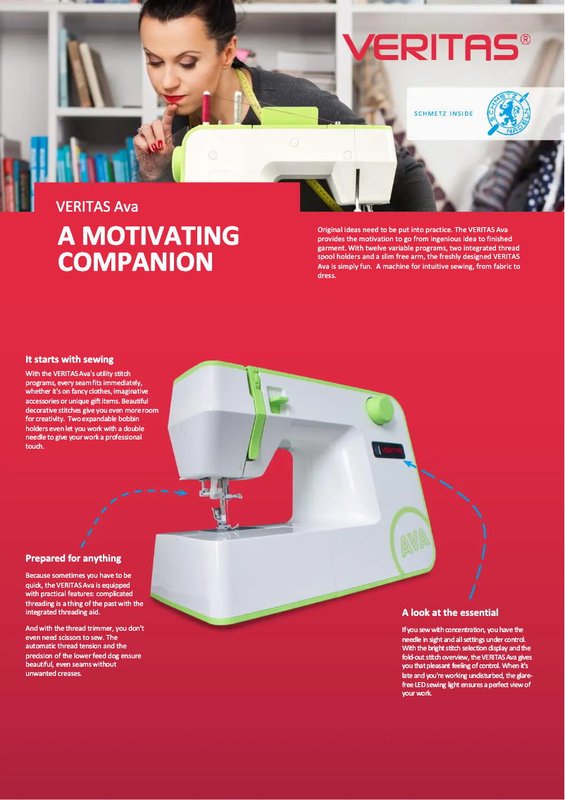 Página 1 del manual Ficha técnica Veritas AVA