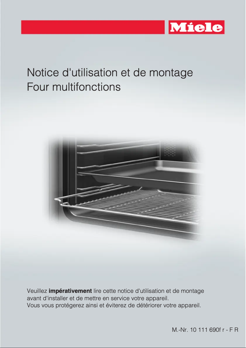 Page 1 de la notice Manuel utilisateur Miele H6461BP