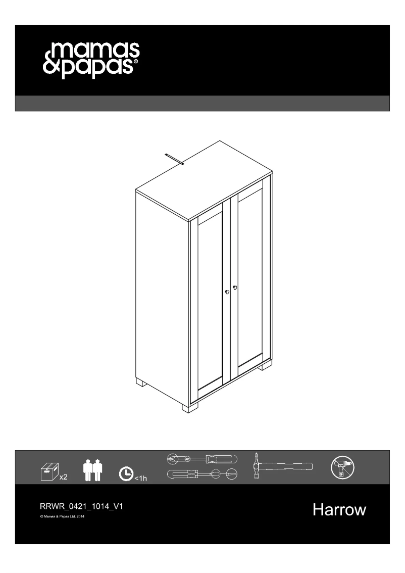 Page 1 de la notice Manuel utilisateur Mamas & Papas Harrow