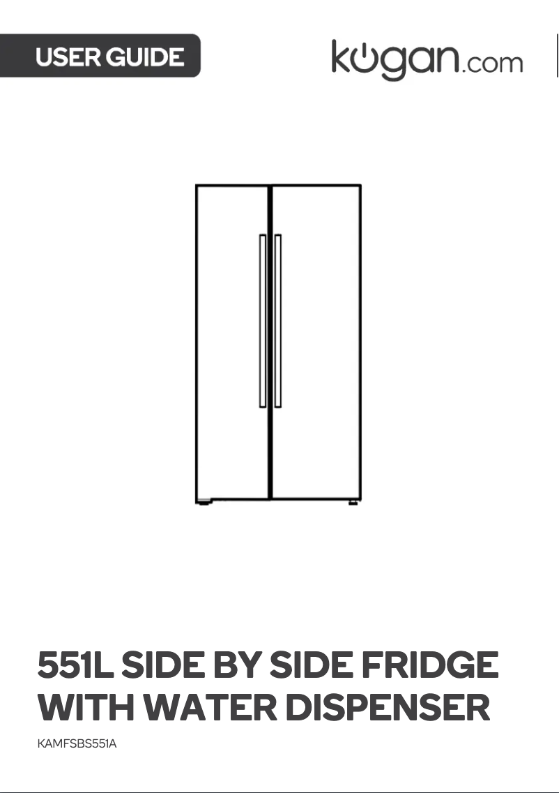 Page n°1 - Manuel utilisateur Kogan KAMFSBS551A
