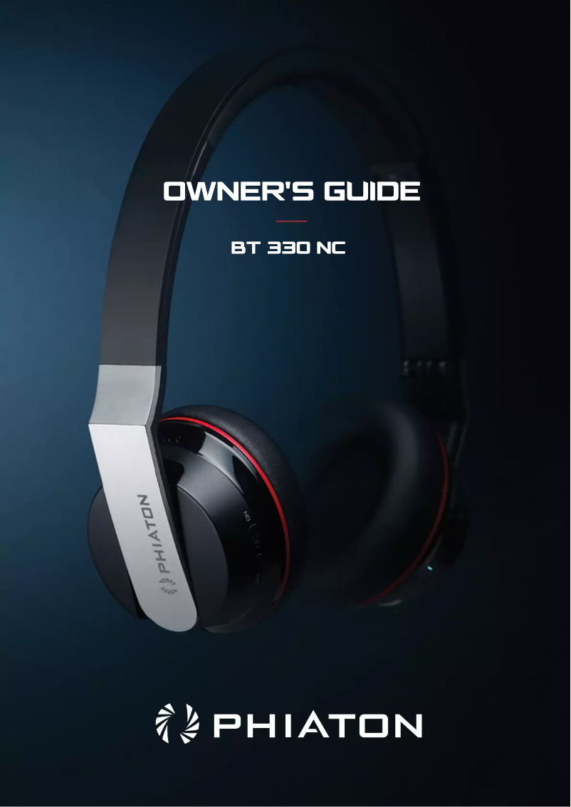 Page 1 de la notice Manuel utilisateur Phiaton BT 330 NC