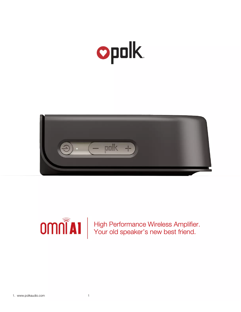 Image de la première page du manuel de l'appareil Omni A1