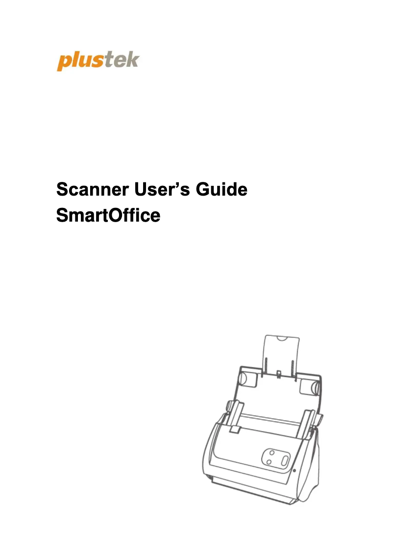 Page n°1 - Manuel utilisateur Plustek SmartOffice PS283
