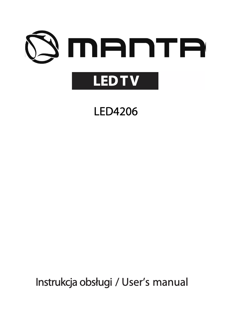 Page 1 de la notice Manuel utilisateur Manta LED4206