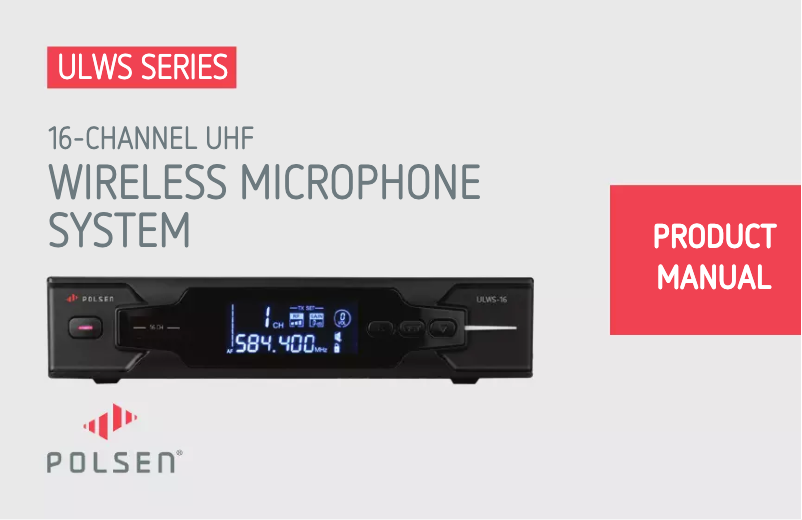 Page 1 de la notice Manuel utilisateur Polsen ULWS-16