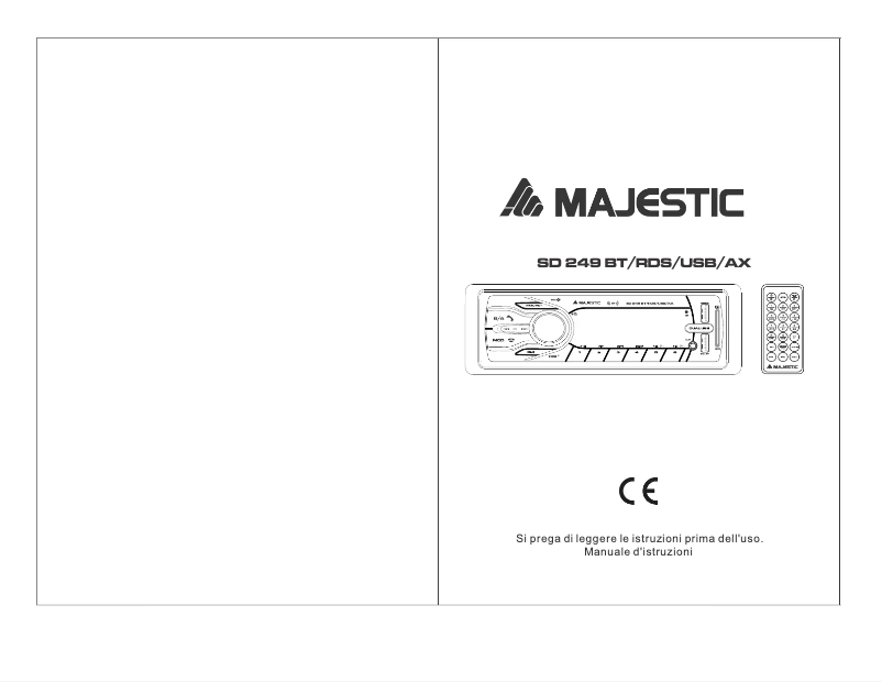 Image de la première page du manuel de l'appareil SD 249 BT