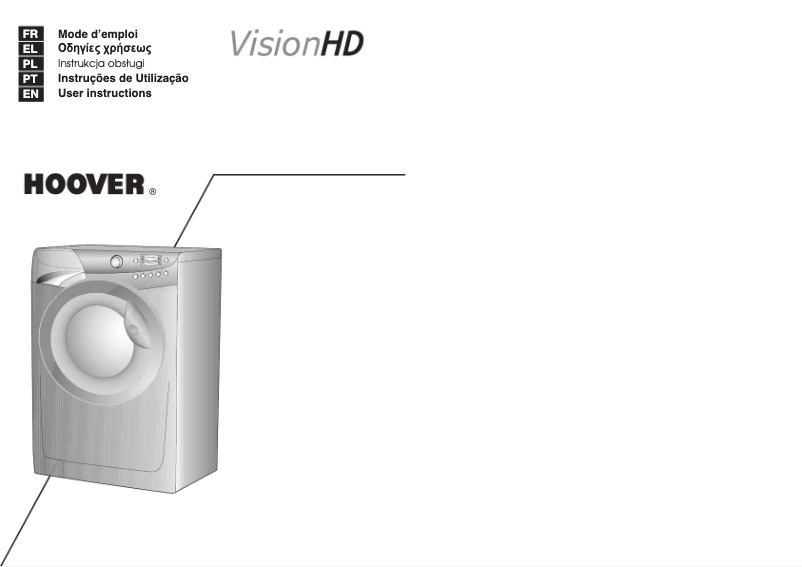 Page n°1 - Manuel utilisateur Hoover VHD 106-16S