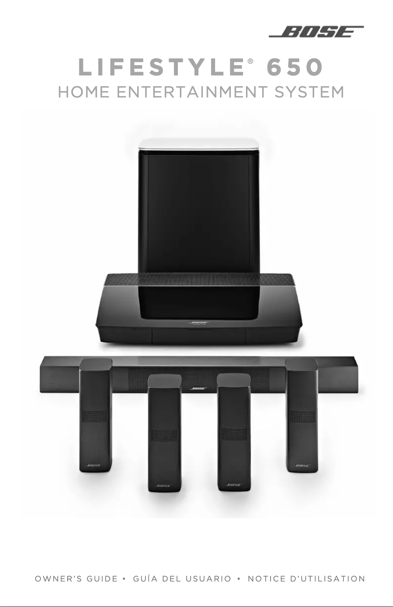 First page image of the manual for Lifestyle 650