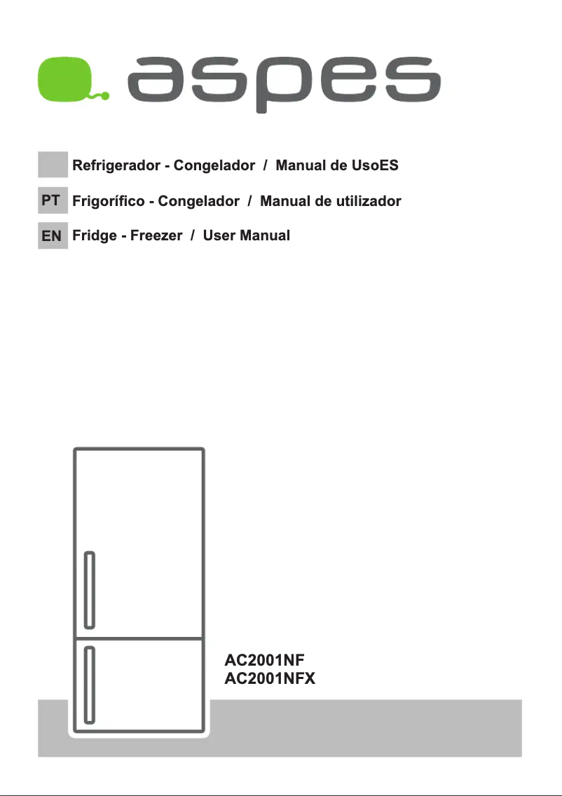 Image de la première page du manuel de l'appareil AC2001NFX