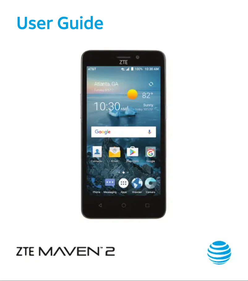 Page 1 de la notice Manuel utilisateur ZTE Maven 2