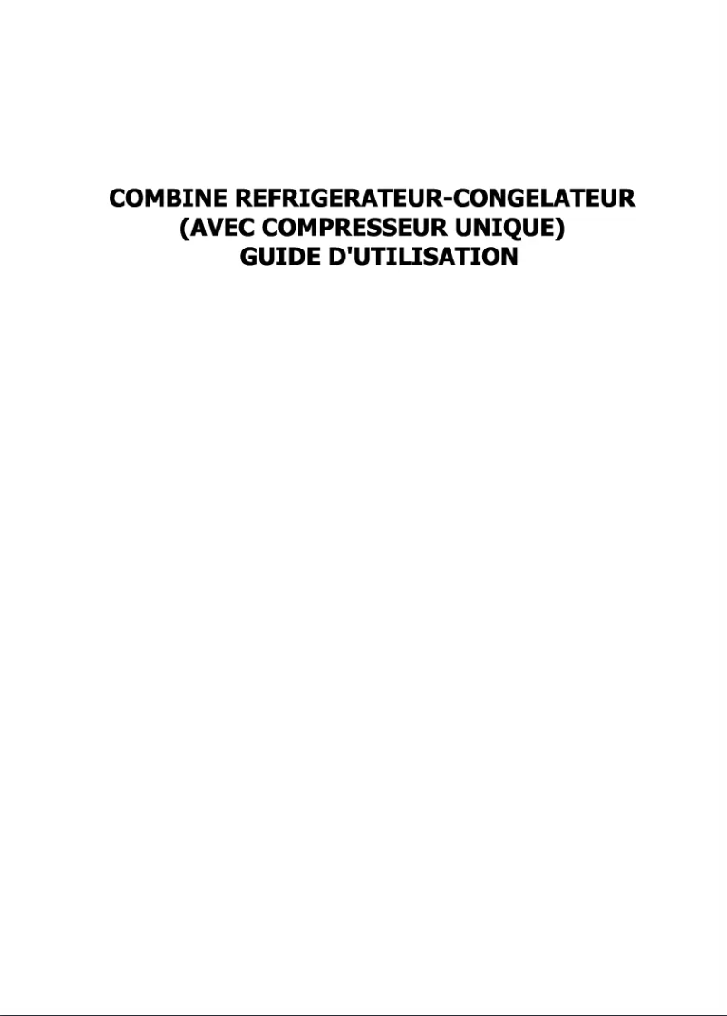 Page n°1 - Manuel utilisateur Cobal CN365AV