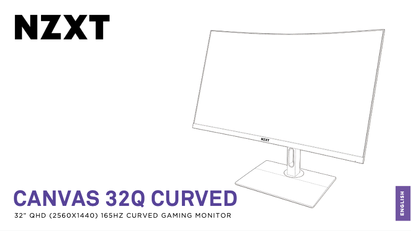 Page 1 de la notice Manuel utilisateur NZXT MN-32QSB-W1-B