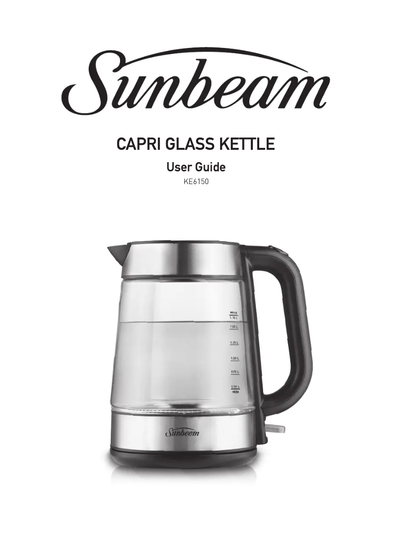 Page n°1 - Manuel utilisateur Sunbeam Capri KE6150