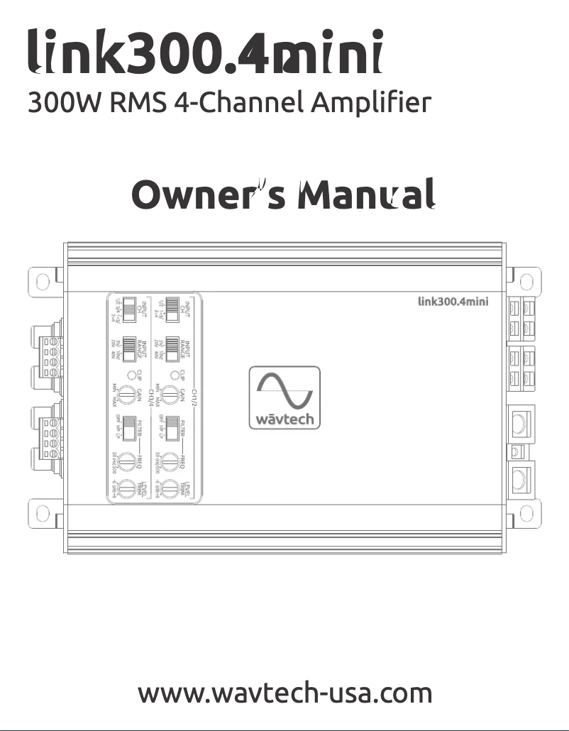 Image de la première page du manuel de l'appareil Link300.4 mini