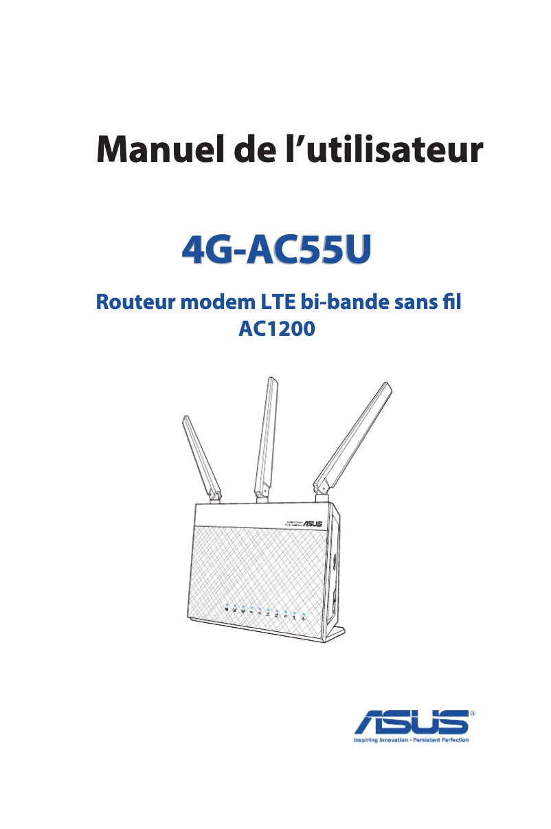 Page 1 de la notice Manuel utilisateur Asus 4G-AC55U
