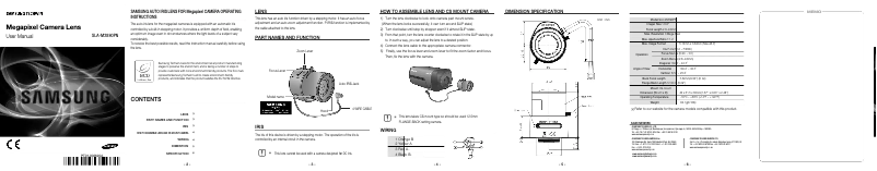Page n°1 - Manuel utilisateur Samsung SLA-M2890PN