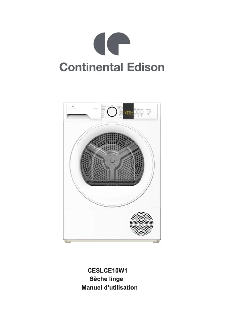 Image de la première page du manuel de l'appareil CESLCE10W1