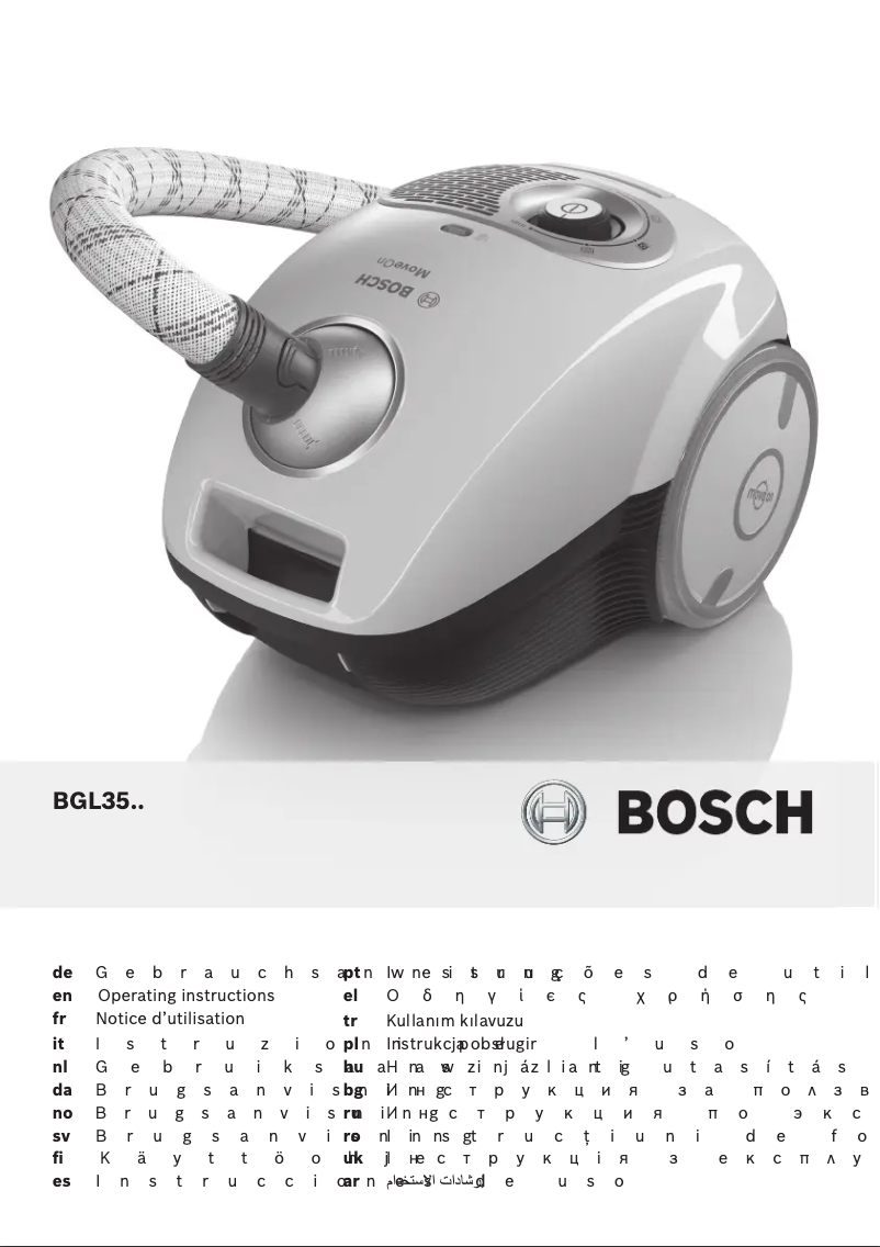 Page 1 de la notice Manuel utilisateur Bosch BGL35MOV13