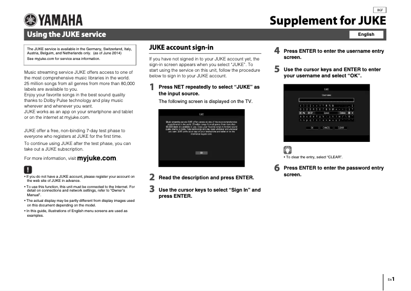 Image de la première page du manuel de l'appareil RX-A840