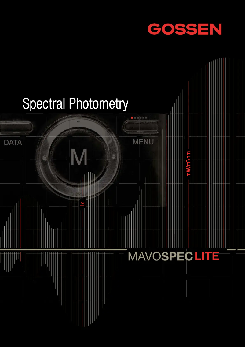 Image de la première page du manuel de l'appareil MAVOSPEC LITE