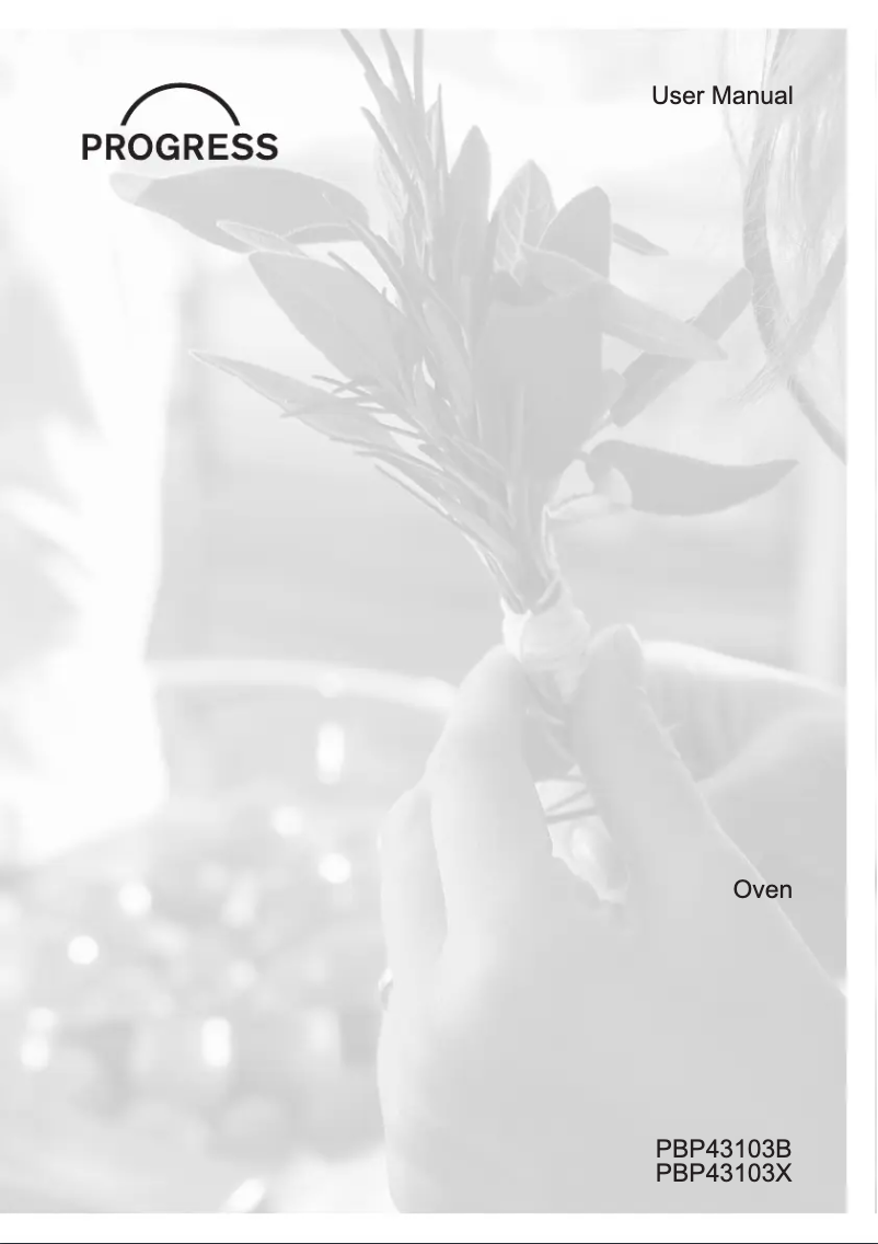 Page n°1 - Manuel utilisateur Progress PBP43103B