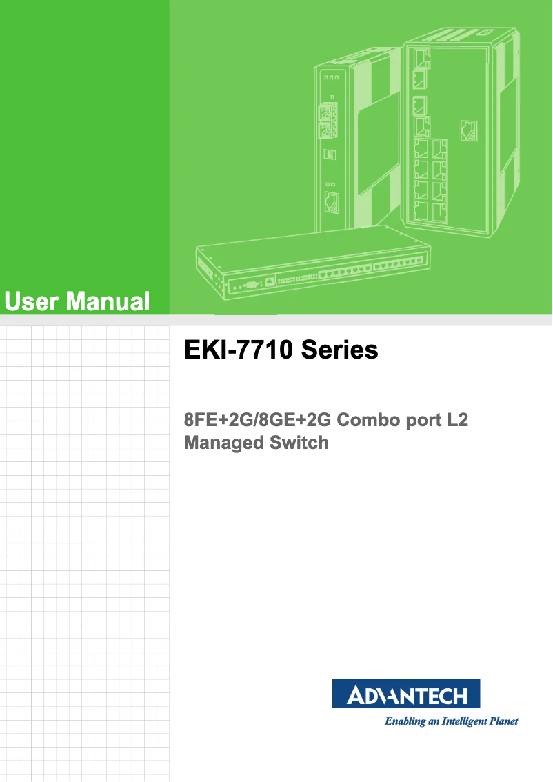 Page n°1 - Manuel utilisateur Advantech EKI-7710E-2CI-AE