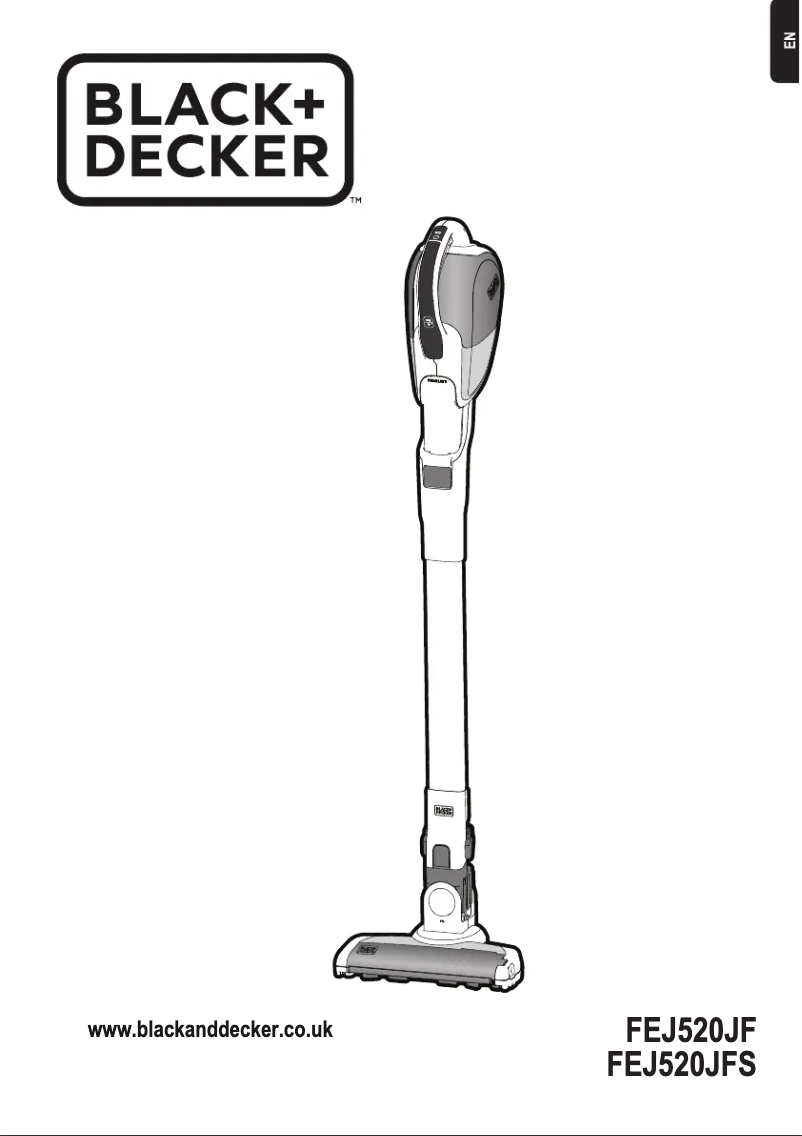 Page 1 de la notice Manuel utilisateur Black & Decker FEJ520JFS