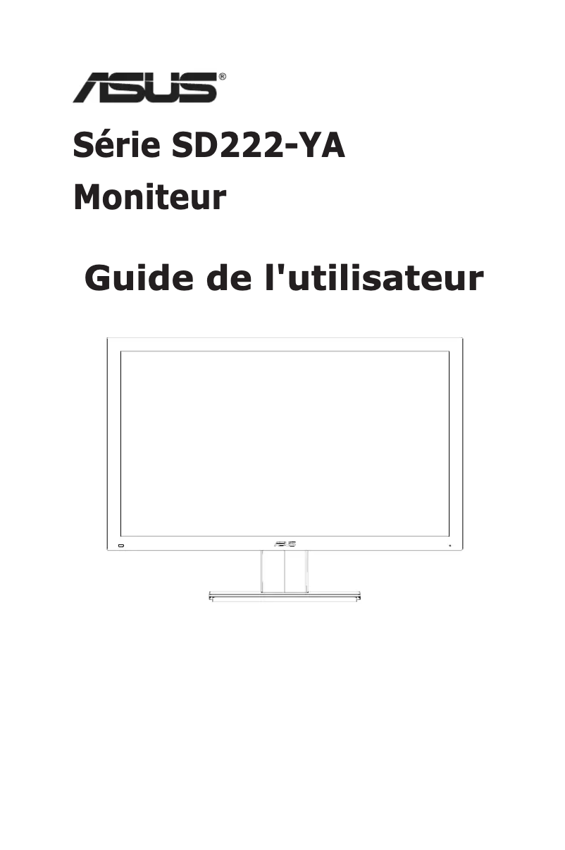 Page n°1 - Manuel utilisateur Asus SD222-YA